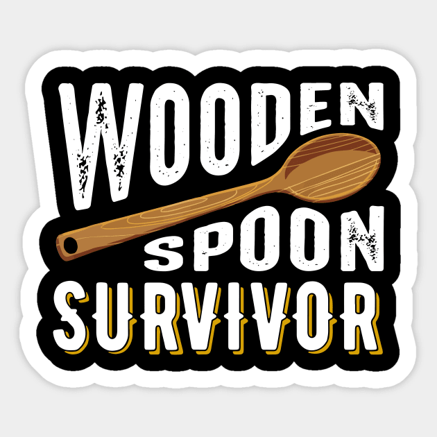 Wooden Spoon Survivor Sticker by dive such